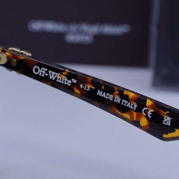 Off-White OERI13W STRATFORD 6055 Square Sunglasses – Havana/Green - Picture 7 of 9